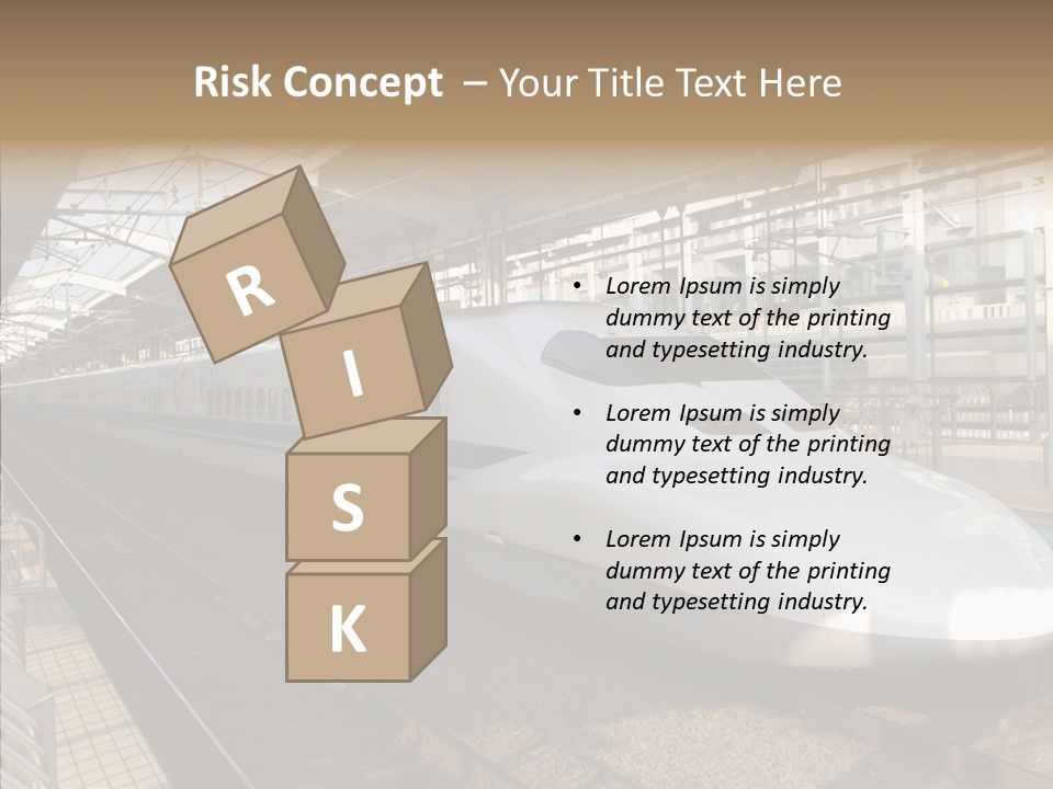 Railway Bullet Train PowerPoint Template