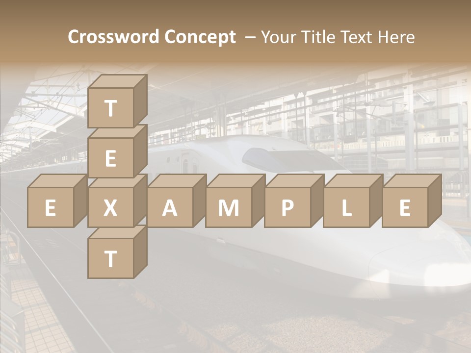 Railway Bullet Train PowerPoint Template