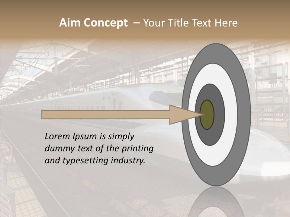 Railway Bullet Train PowerPoint Template