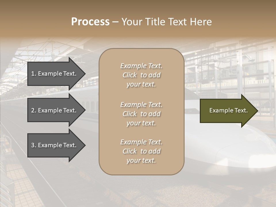 Railway Bullet Train PowerPoint Template