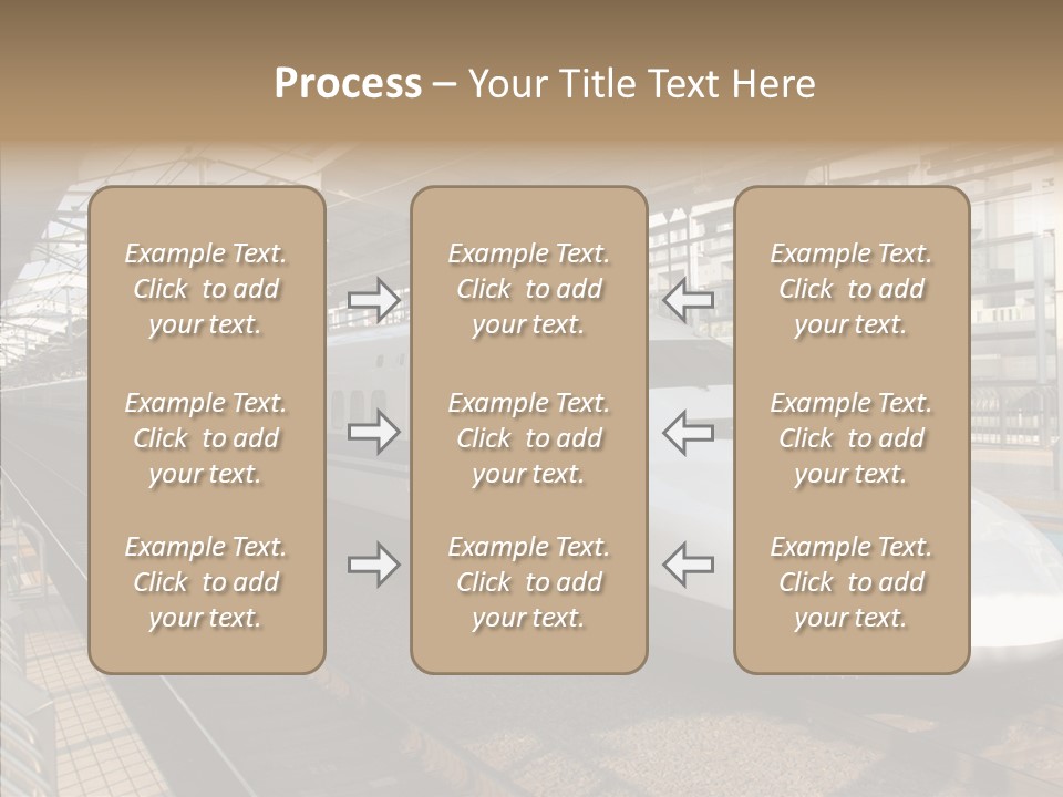 Railway Bullet Train PowerPoint Template