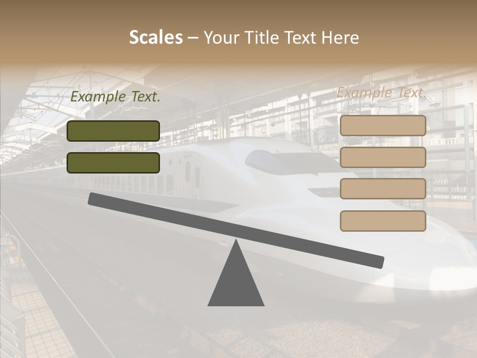 Railway Bullet Train PowerPoint Template