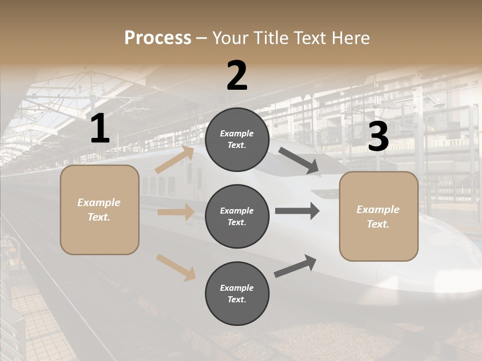 Railway Bullet Train PowerPoint Template