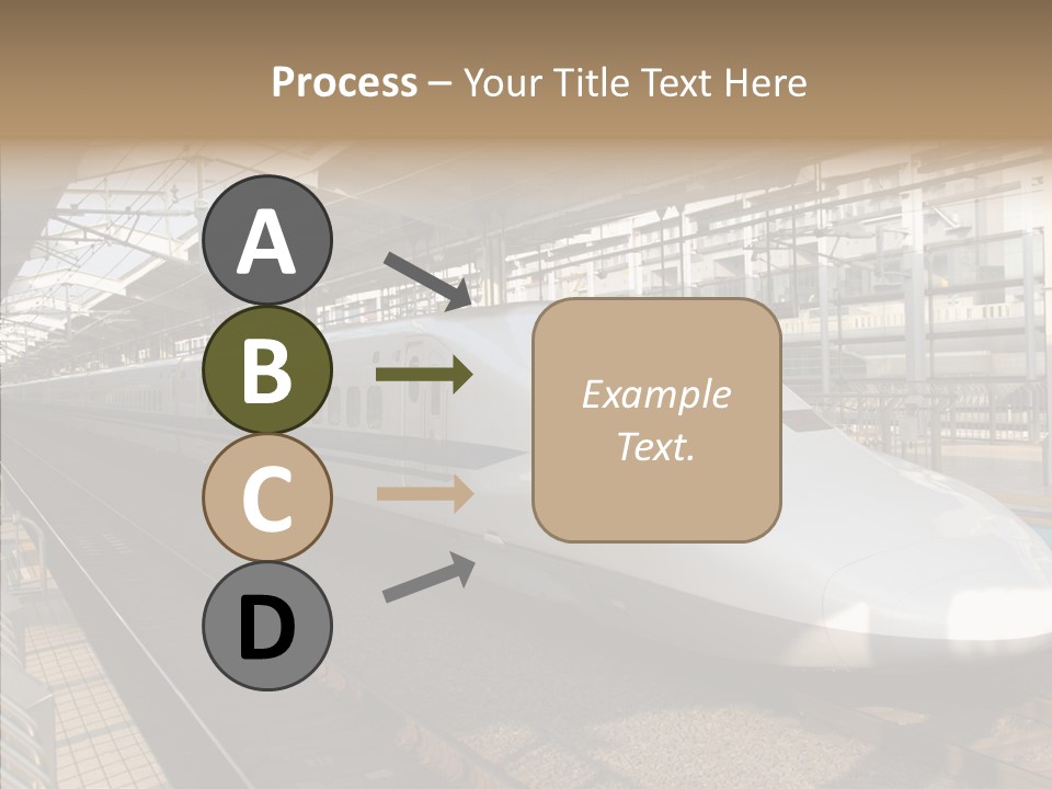 Railway Bullet Train PowerPoint Template