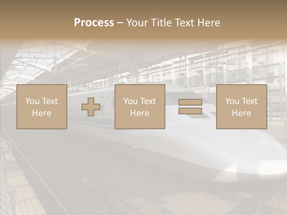 Railway Bullet Train PowerPoint Template