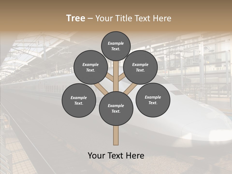 Railway Bullet Train PowerPoint Template