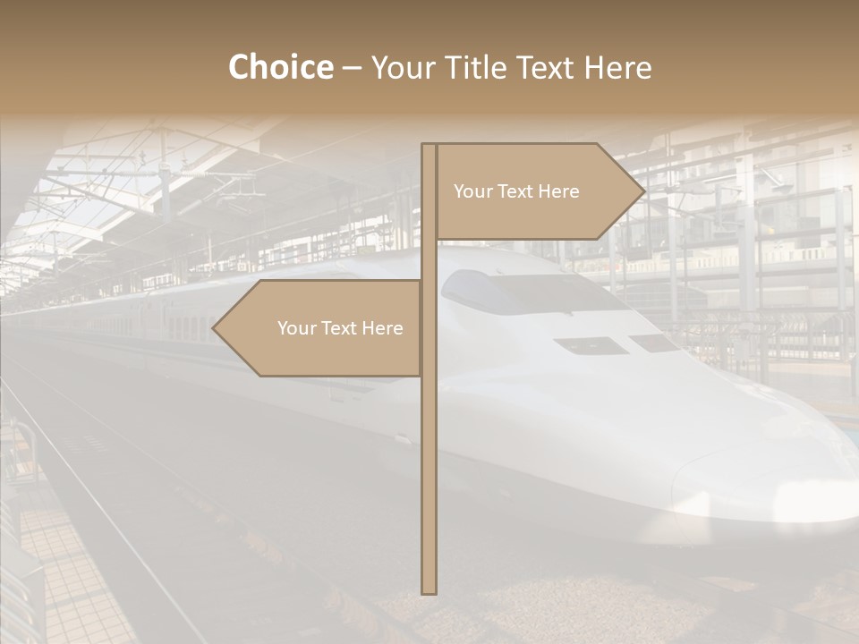 Railway Bullet Train PowerPoint Template