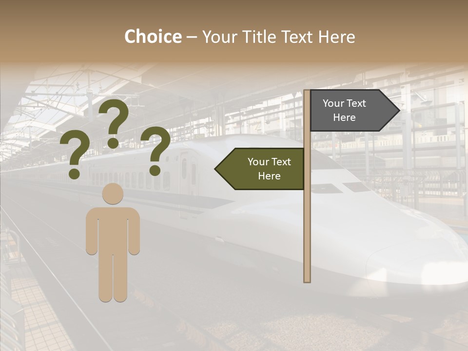 Railway Bullet Train PowerPoint Template