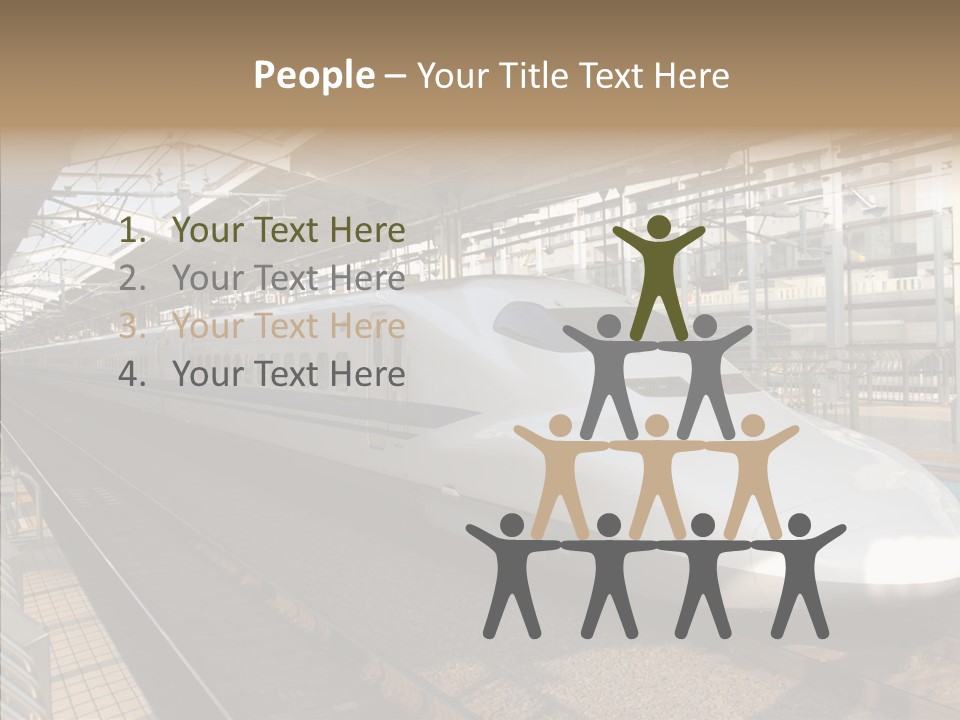 Railway Bullet Train PowerPoint Template