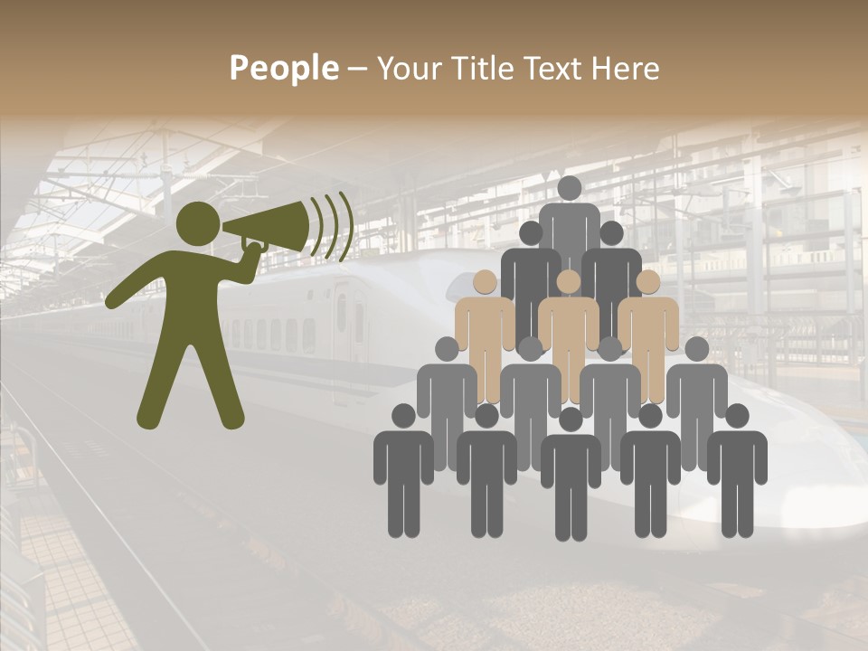 Railway Bullet Train PowerPoint Template