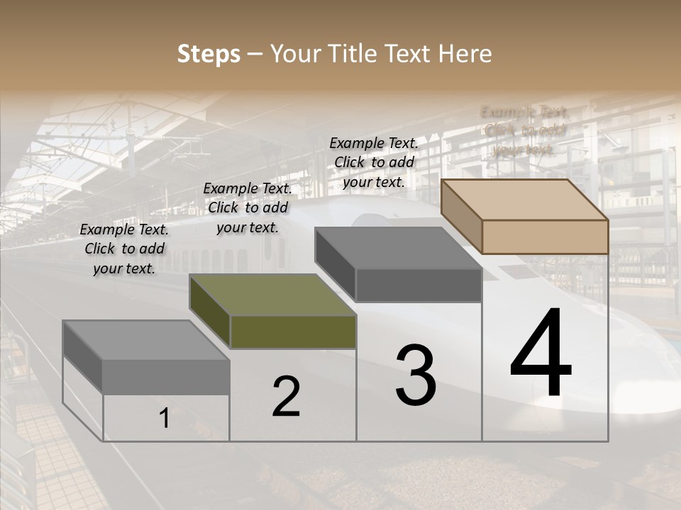 Railway Bullet Train PowerPoint Template