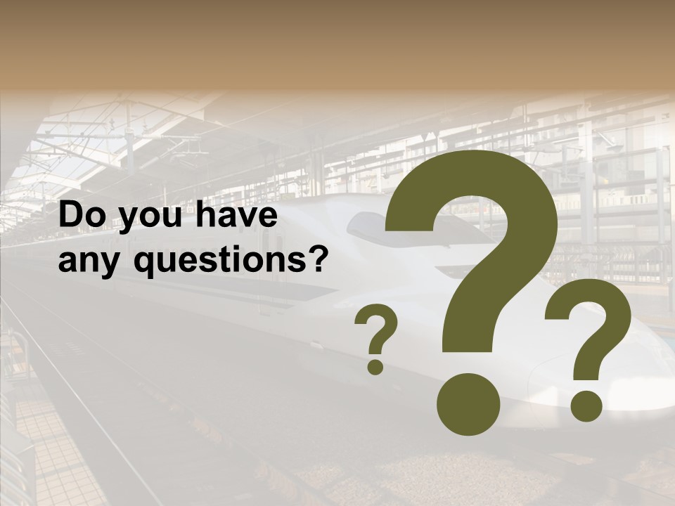 Railway Bullet Train PowerPoint Template