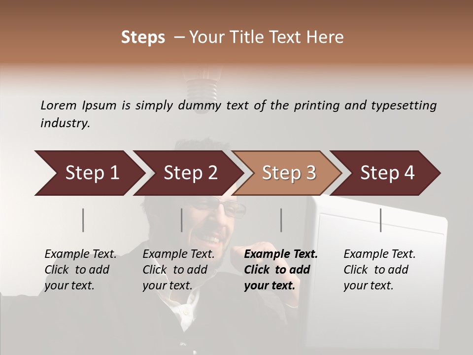 Businessman Manager Young PowerPoint Template