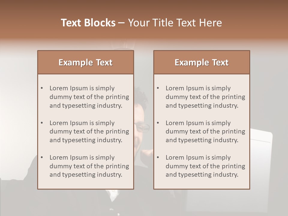 Businessman Manager Young PowerPoint Template