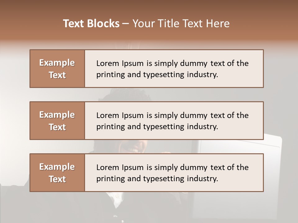 Businessman Manager Young PowerPoint Template