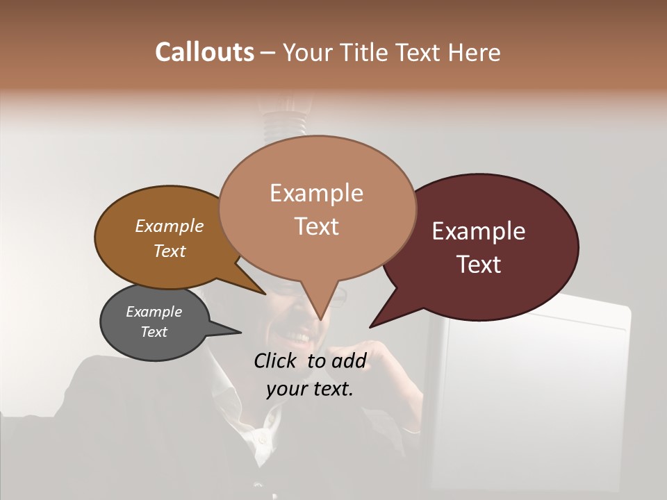 Businessman Manager Young PowerPoint Template