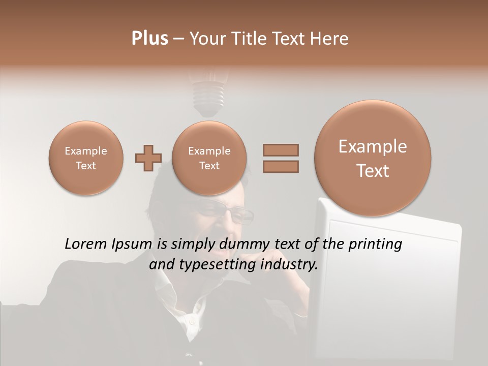Businessman Manager Young PowerPoint Template