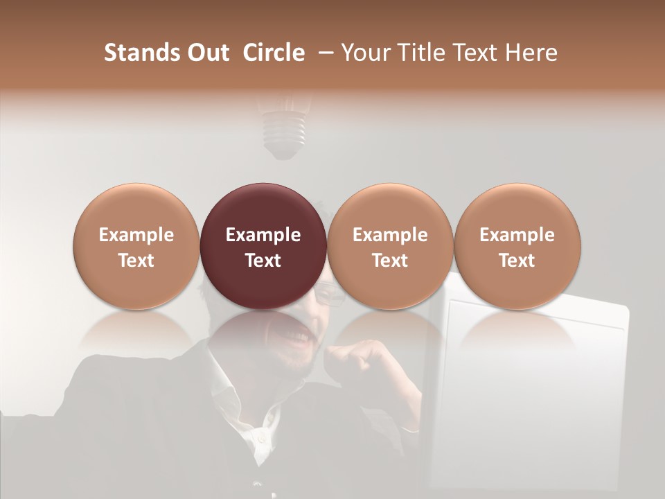 Businessman Manager Young PowerPoint Template