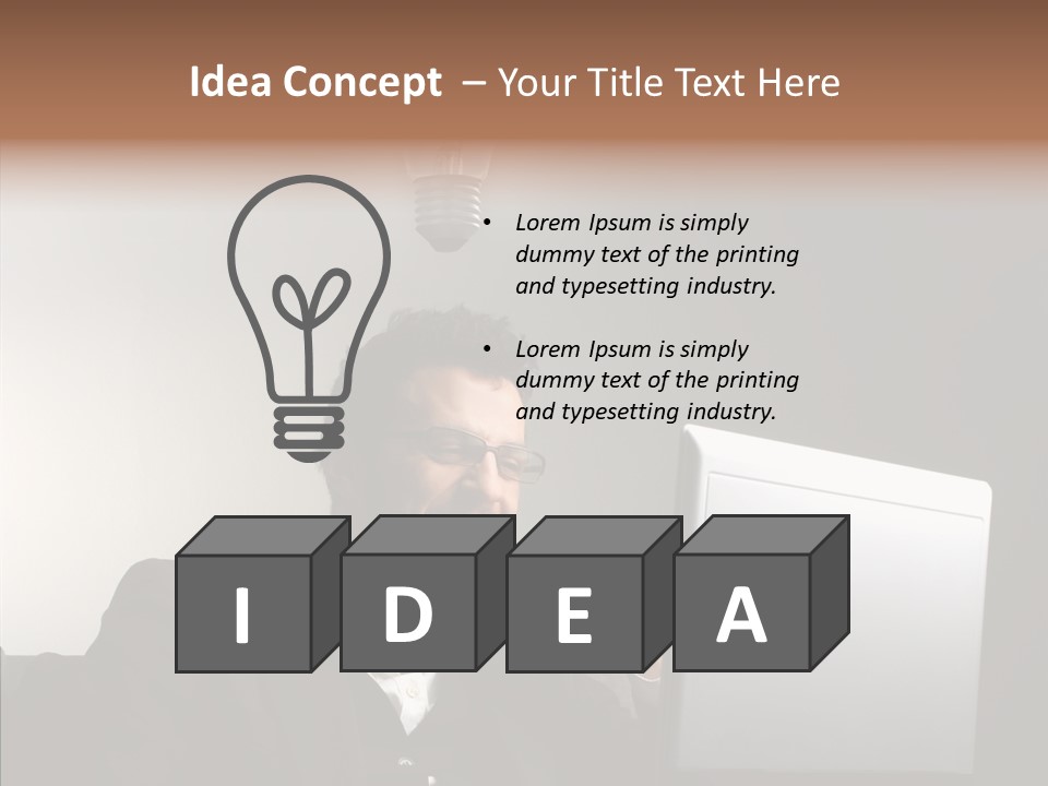 Businessman Manager Young PowerPoint Template