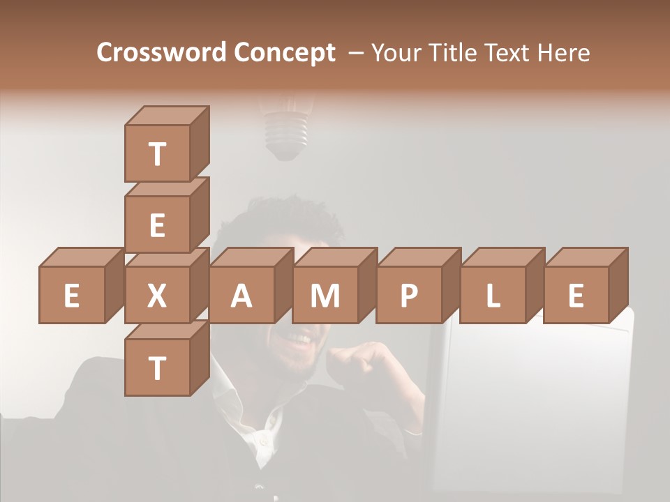 Businessman Manager Young PowerPoint Template