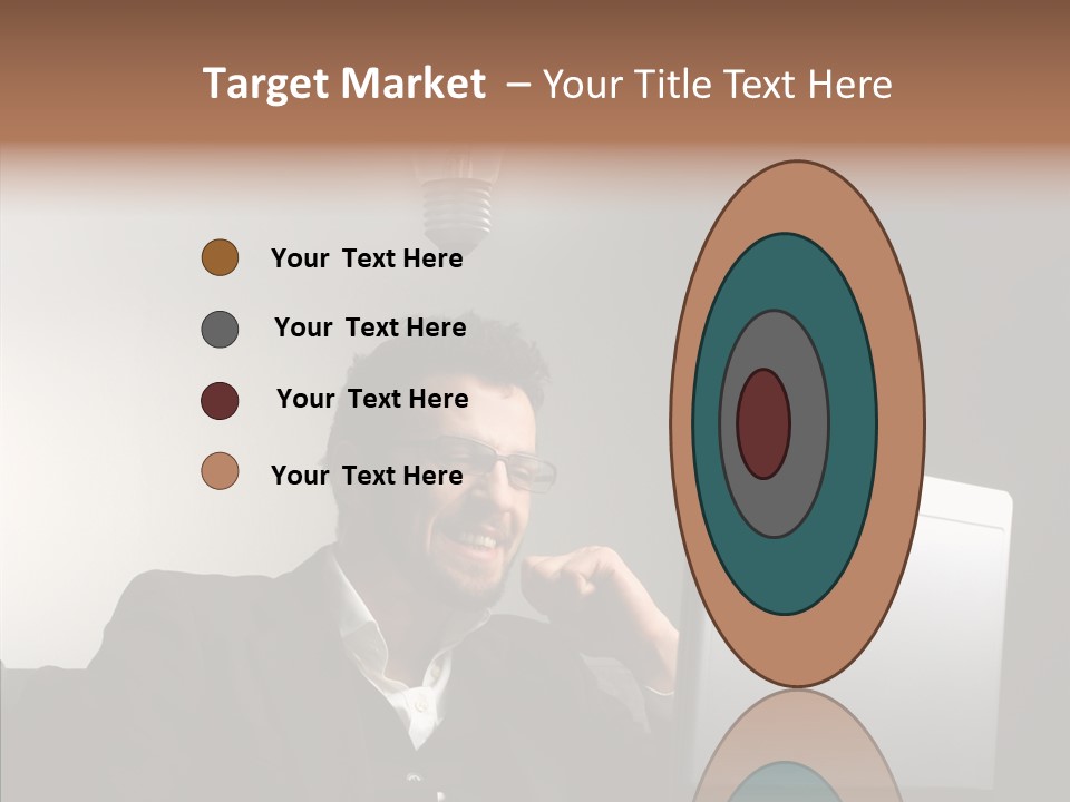 Businessman Manager Young PowerPoint Template