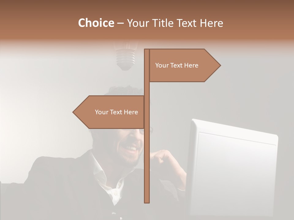 Businessman Manager Young PowerPoint Template