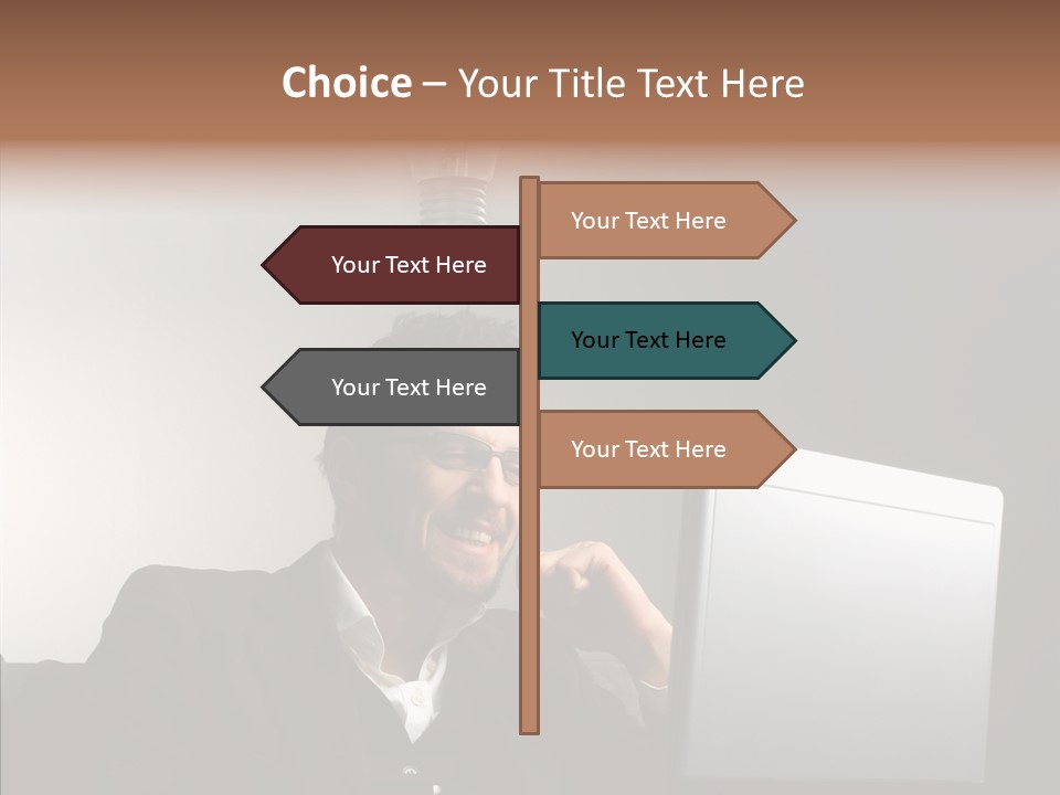 Businessman Manager Young PowerPoint Template