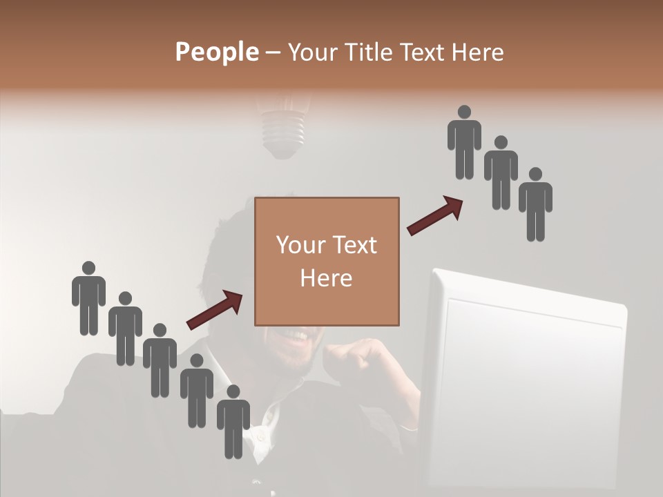 Businessman Manager Young PowerPoint Template