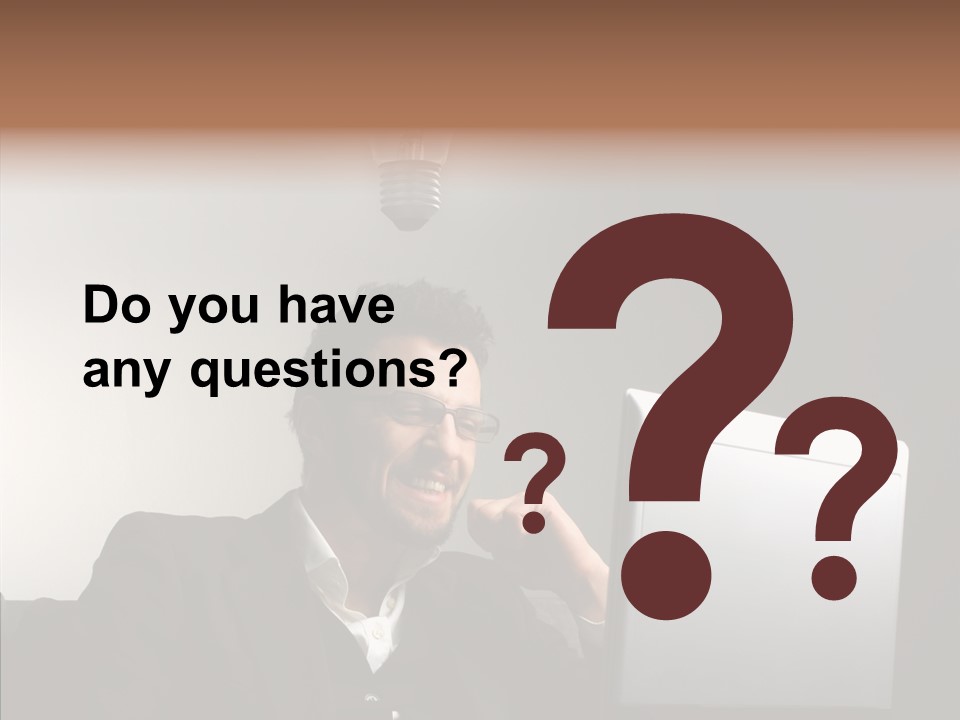 Businessman Manager Young PowerPoint Template