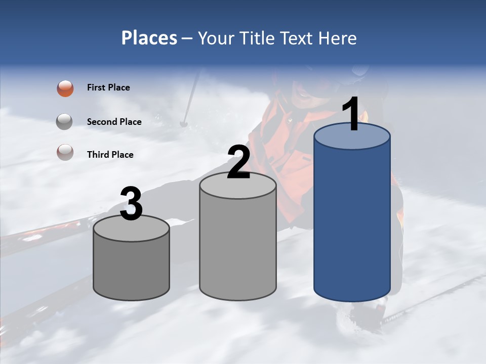 Sliding Cold Mountainside PowerPoint Template