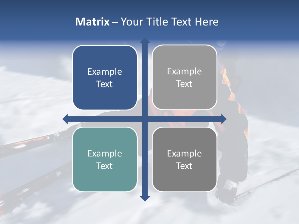 Sliding Cold Mountainside PowerPoint Template