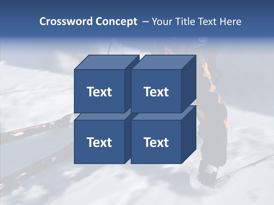 Sliding Cold Mountainside PowerPoint Template
