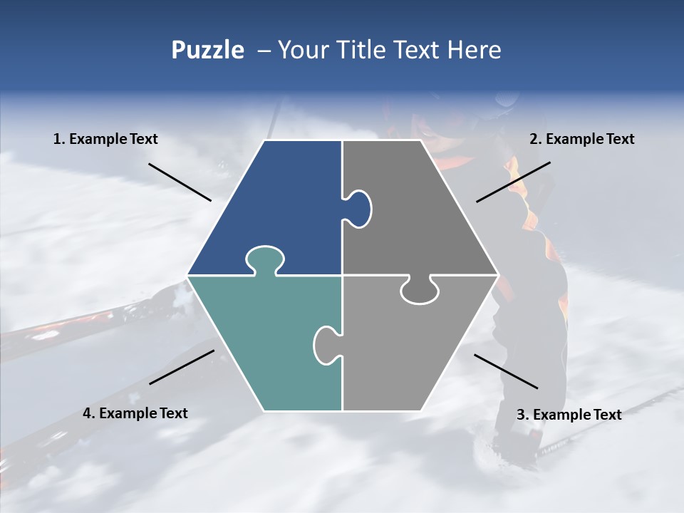 Sliding Cold Mountainside PowerPoint Template