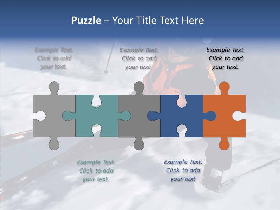 Sliding Cold Mountainside PowerPoint Template