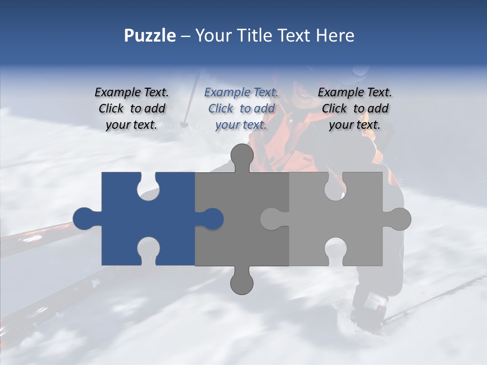 Sliding Cold Mountainside PowerPoint Template