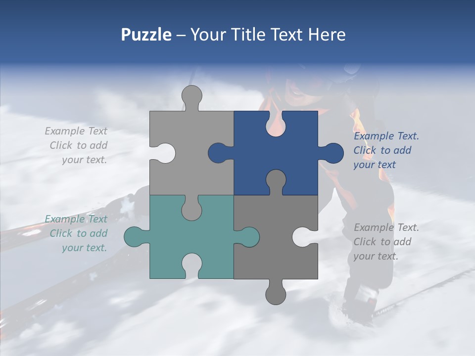 Sliding Cold Mountainside PowerPoint Template