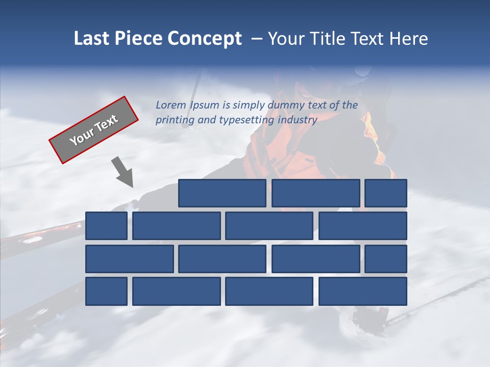 Sliding Cold Mountainside PowerPoint Template