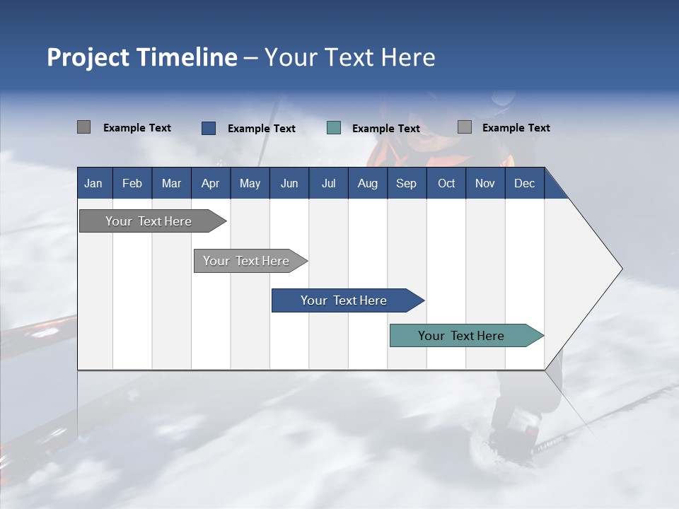 Sliding Cold Mountainside PowerPoint Template