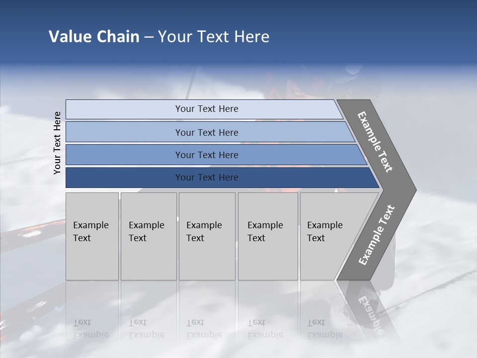 Sliding Cold Mountainside PowerPoint Template