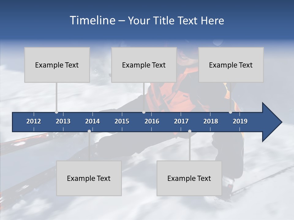 Sliding Cold Mountainside PowerPoint Template