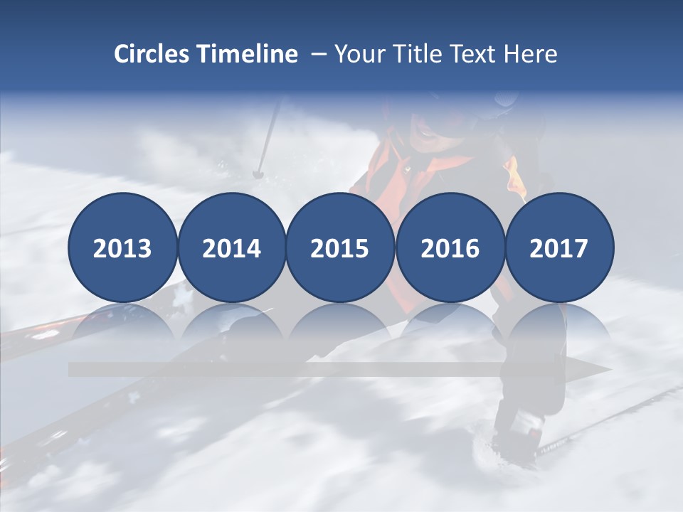 Sliding Cold Mountainside PowerPoint Template