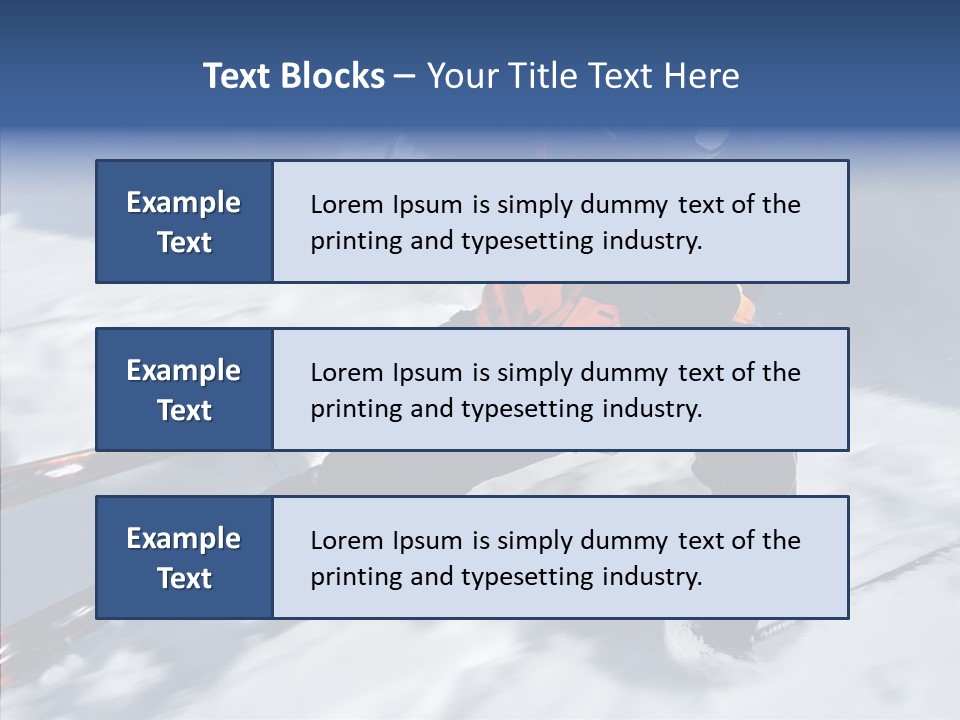 Sliding Cold Mountainside PowerPoint Template