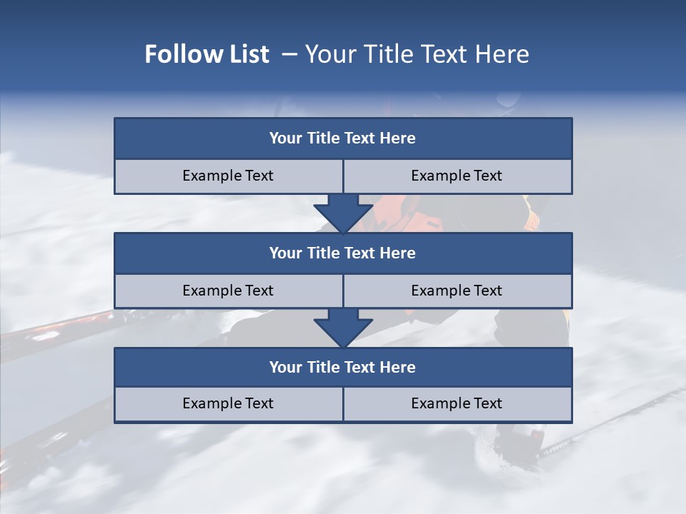 Sliding Cold Mountainside PowerPoint Template