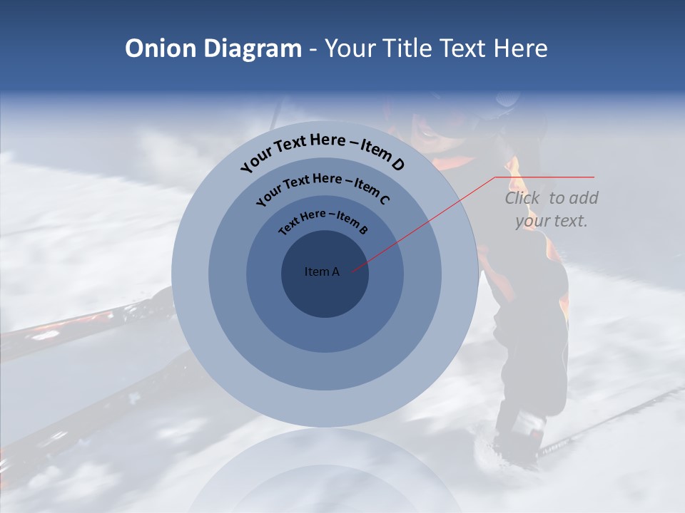 Sliding Cold Mountainside PowerPoint Template