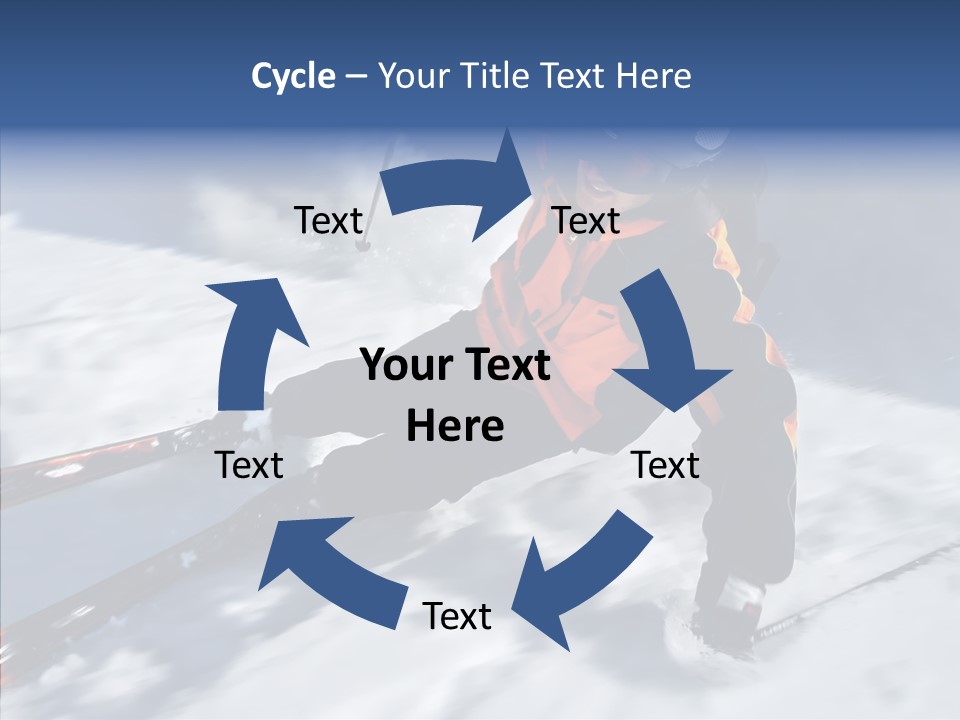 Sliding Cold Mountainside PowerPoint Template