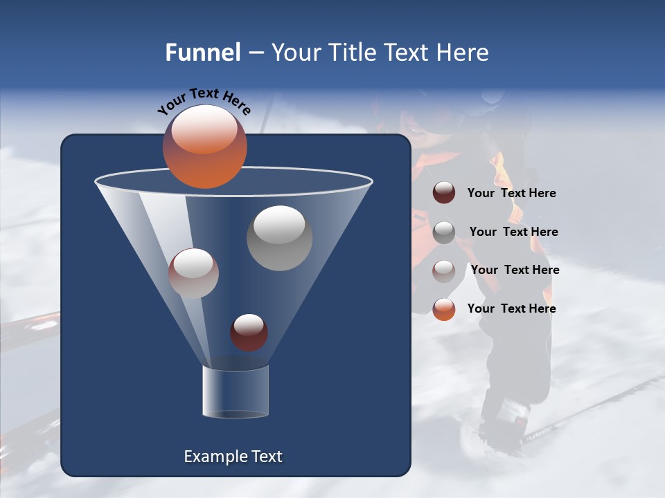 Sliding Cold Mountainside PowerPoint Template