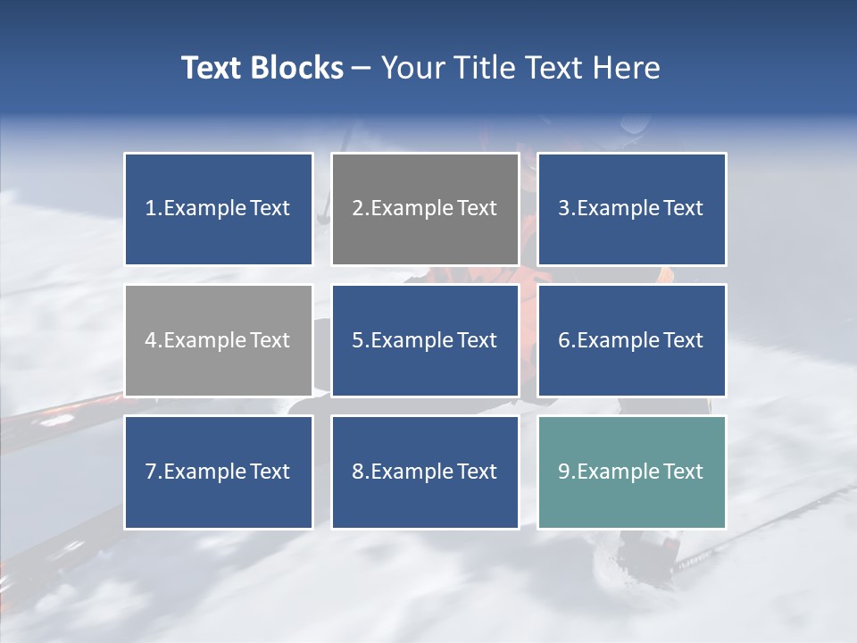 Sliding Cold Mountainside PowerPoint Template