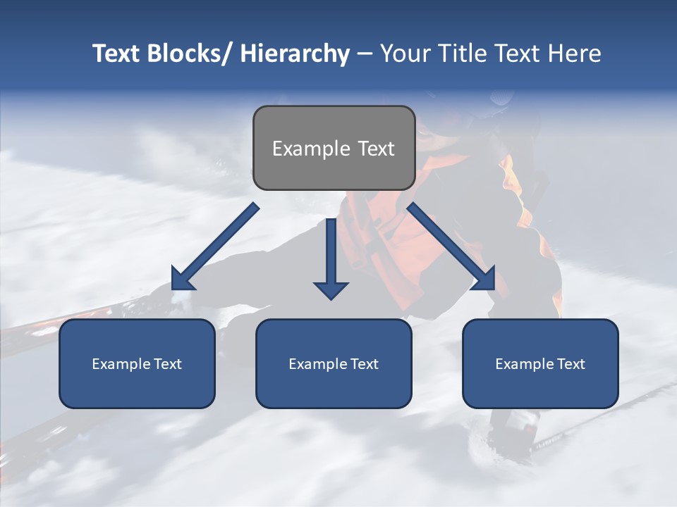 Sliding Cold Mountainside PowerPoint Template