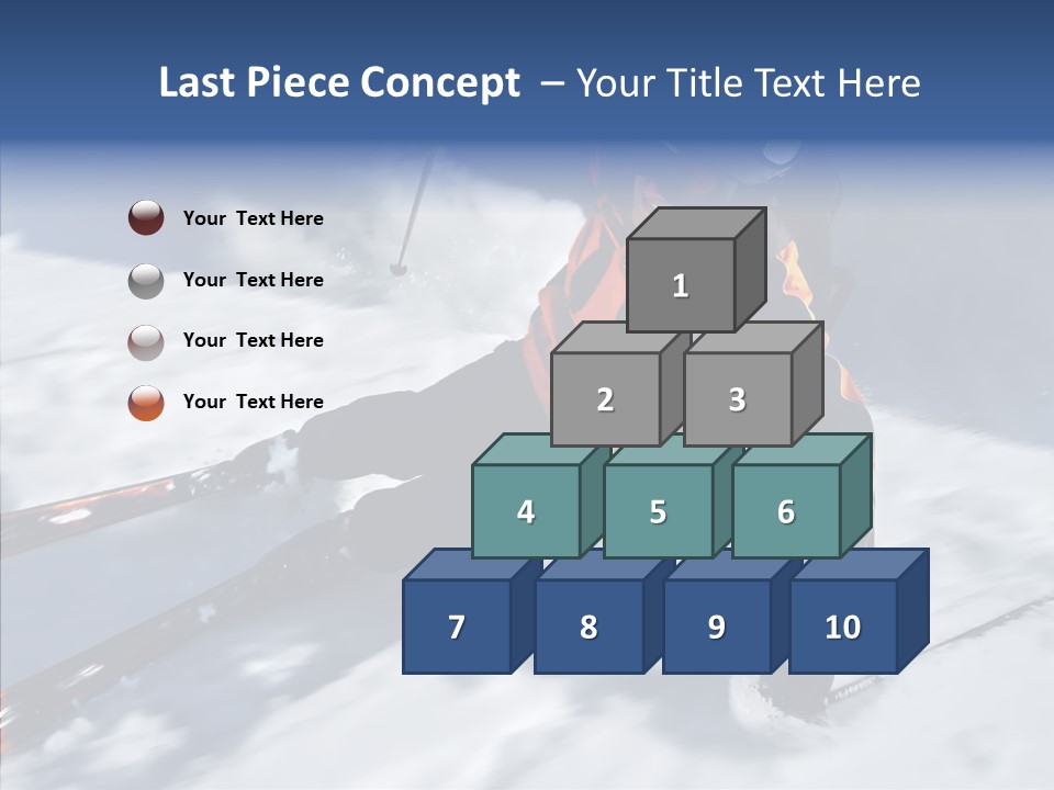 Sliding Cold Mountainside PowerPoint Template