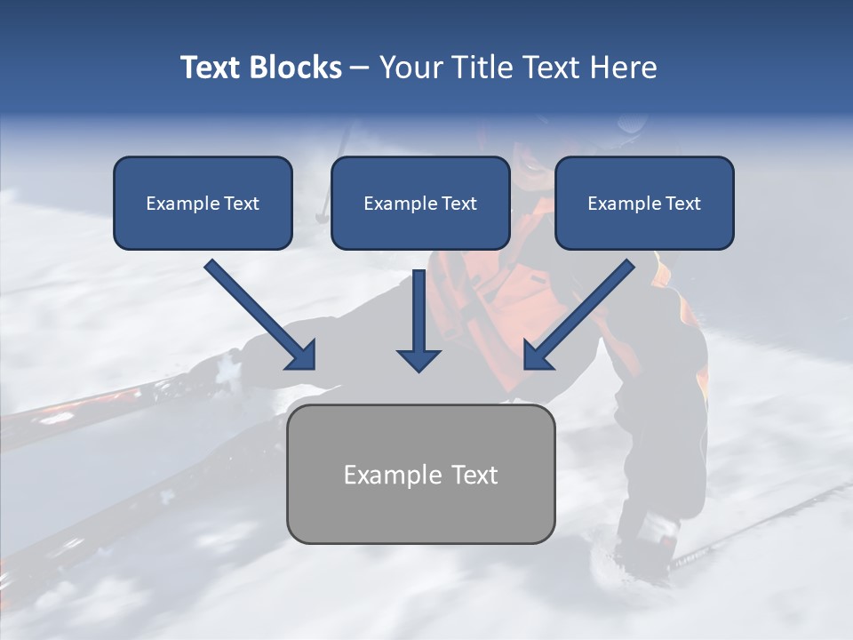 Sliding Cold Mountainside PowerPoint Template